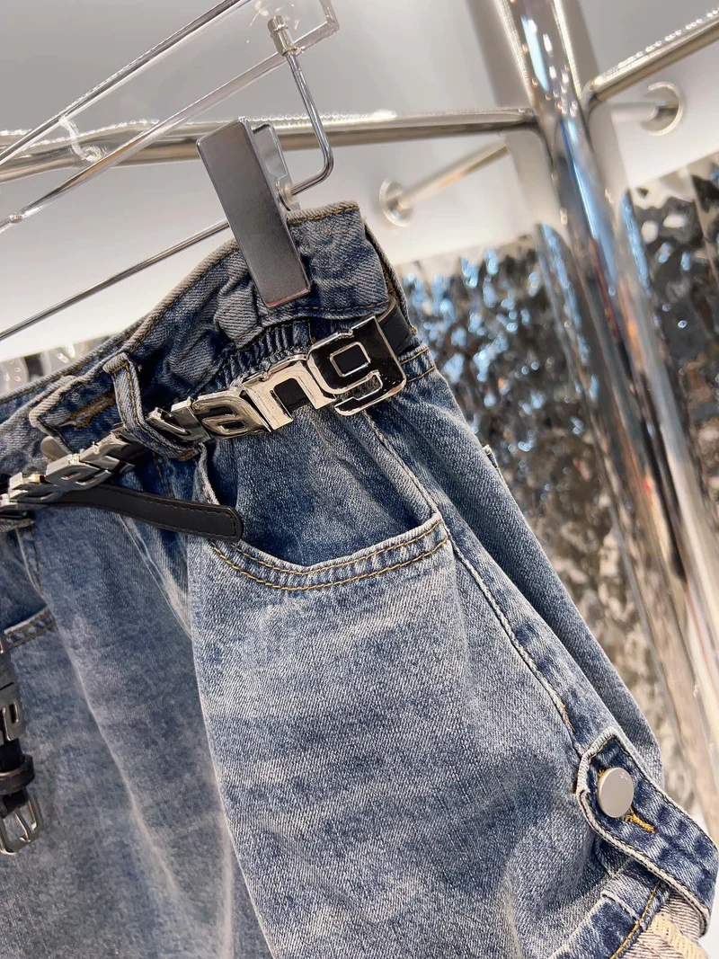 Plain Jean Shorts & Belt