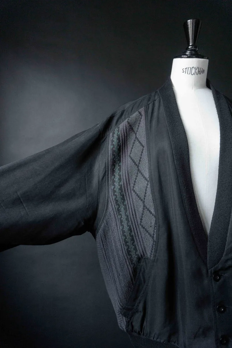Vintage Blousonjacke 80s, Seide, M–XL