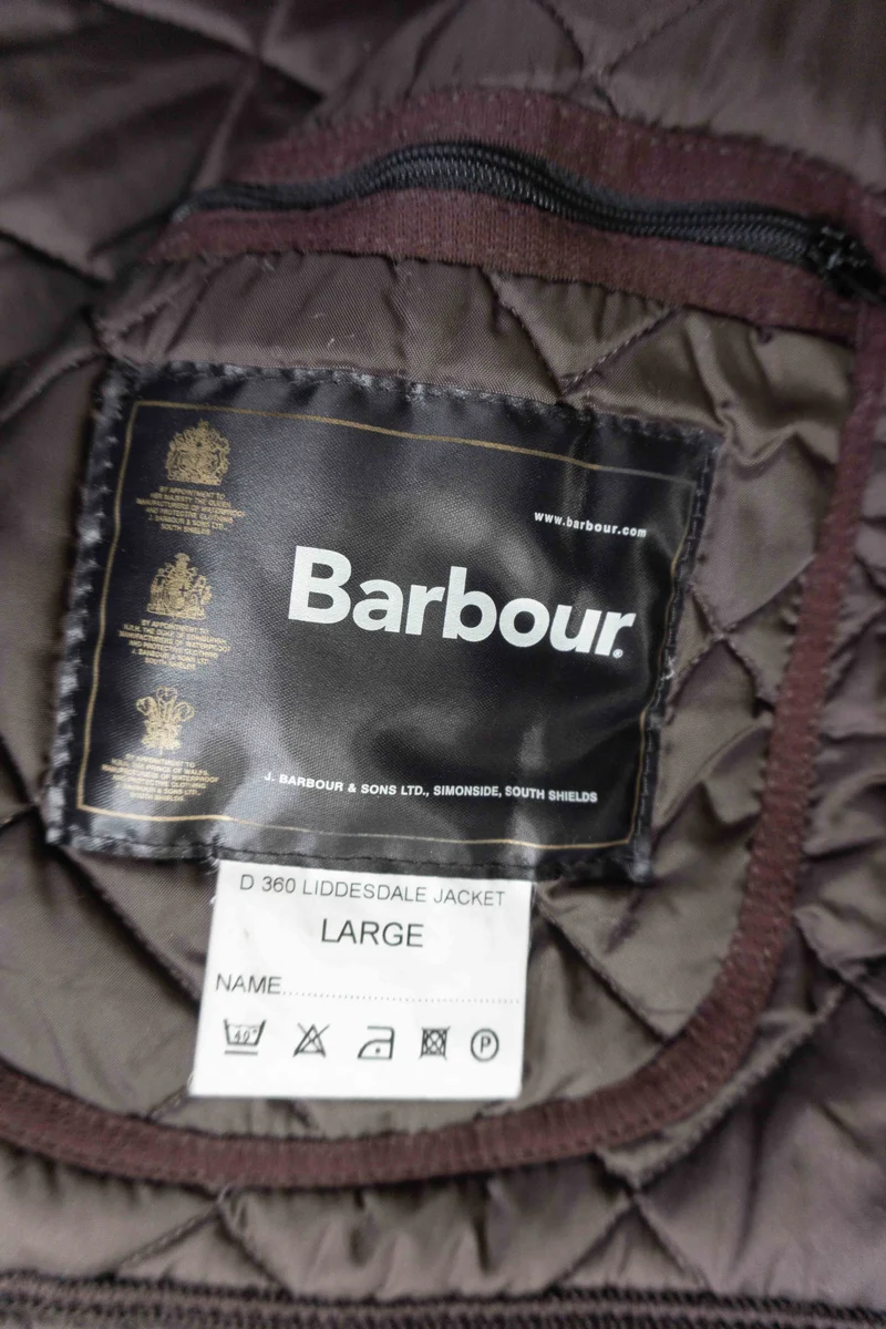 Barbour Steppjacke Braun, Liffesdale Jacket, L