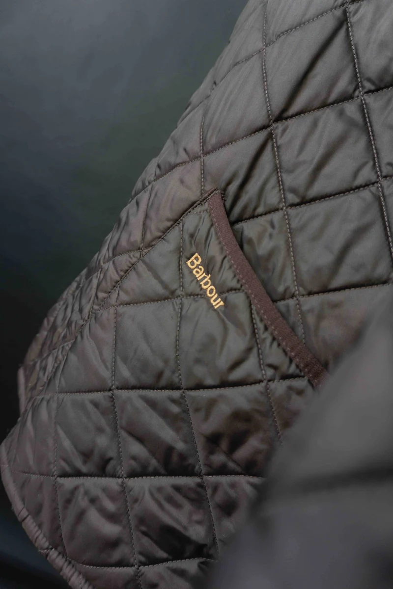 Barbour Steppjacke Braun, Liffesdale Jacket, L