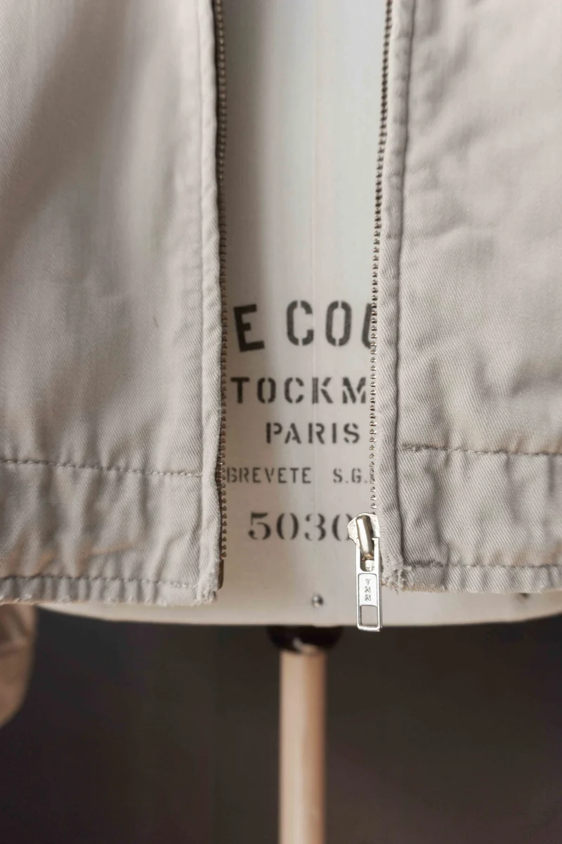 90s Ralph Lauren Blouson Jacke, Beige, XL