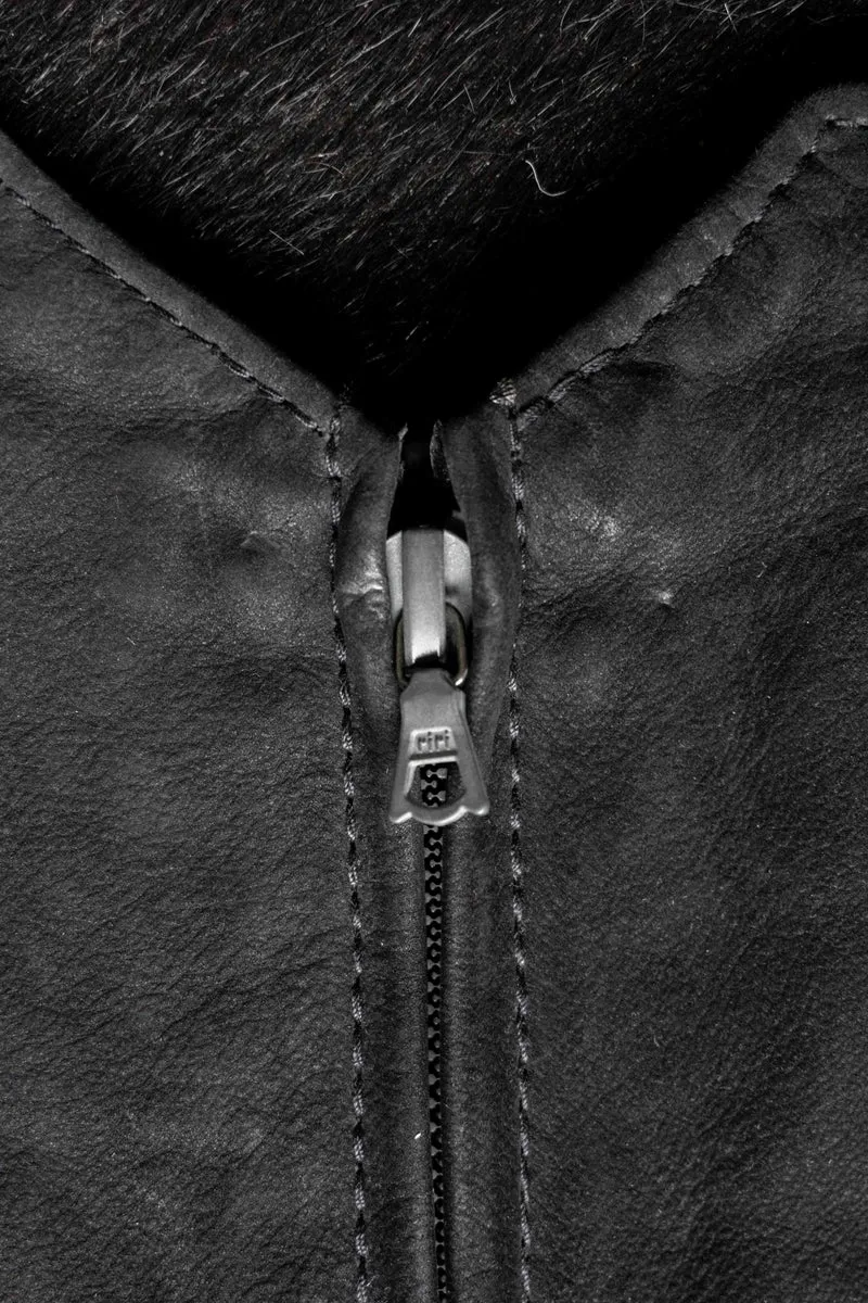 Vintage Pyrate Style Leder Shorts, Riri Zipper, XXS–XS