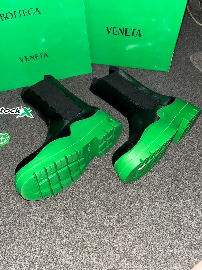 Green Leather Boots