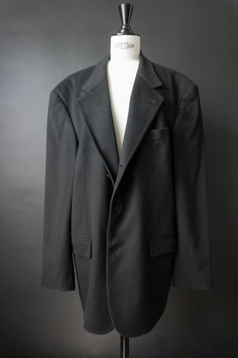 Vintage 80s Hugo Boss Kaschmir Blazer, M–XL