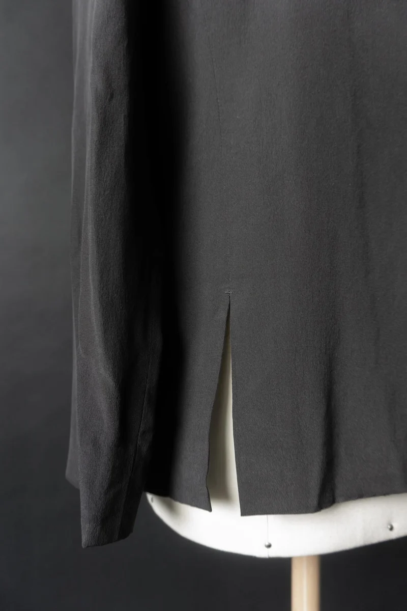 Vintage 90s Jil Sander Blazer aus Seide, S–M
