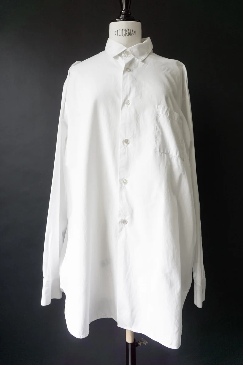 Vintage Yohji Yamamoto Oversized Hemd, Weiß, M–XL