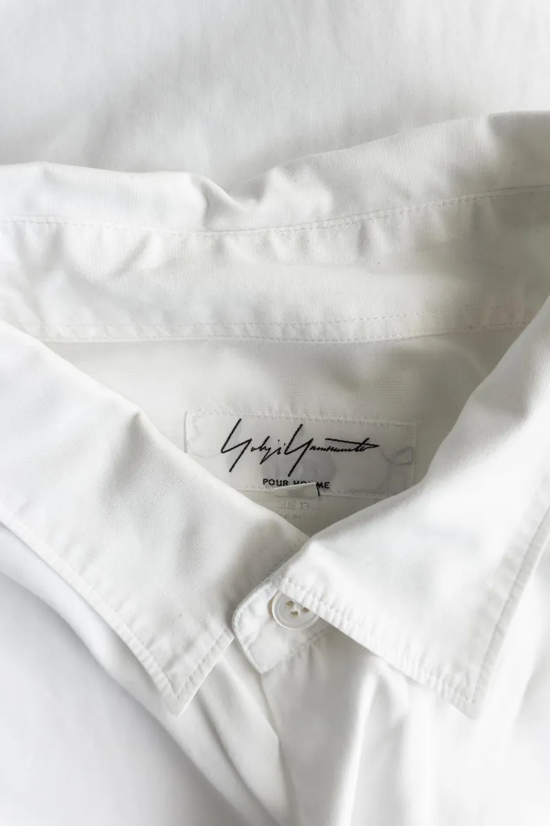 Vintage Yohji Yamamoto Oversized Hemd, Weiß, M–XL