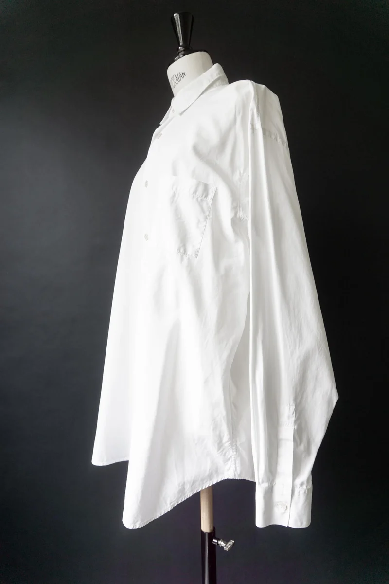 Vintage Yohji Yamamoto Oversized Hemd, Weiß, M–XL