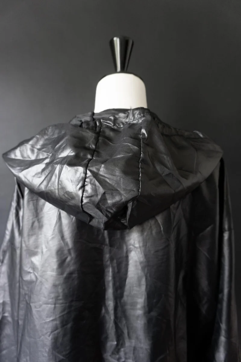 90s Vintage Windjacke in Schwarz mit oversized Silhouette, M–L