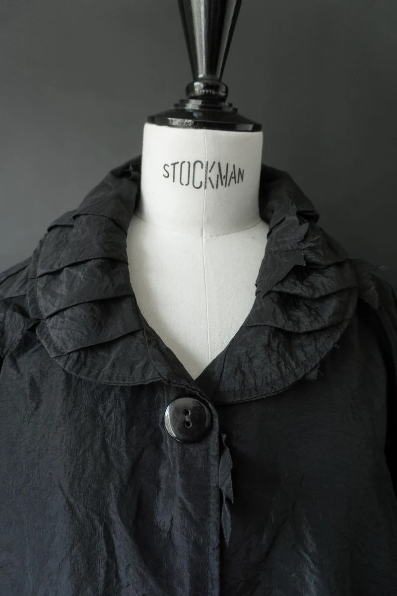 Vintage Avantgarde Jacke schwarz, M–XL