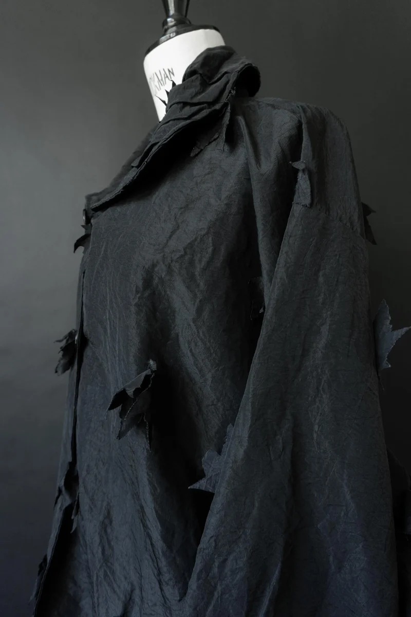 Vintage Avantgarde Jacke schwarz, M–XL