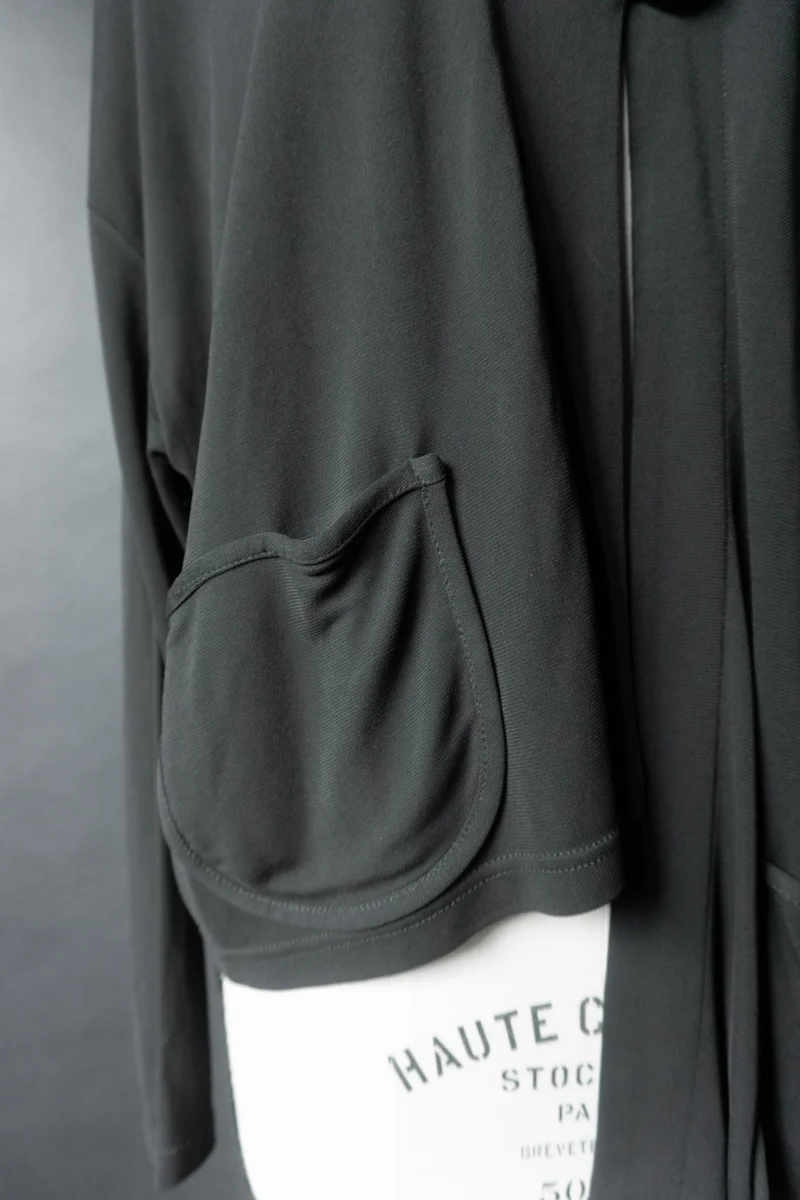 Vintage avantgarde Jacke mit fließender Silhouette, M–L