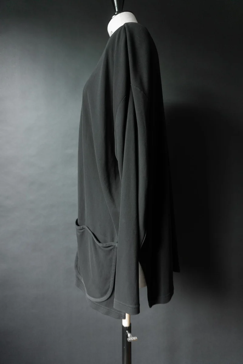 Vintage avantgarde Jacke mit fließender Silhouette, M–L
