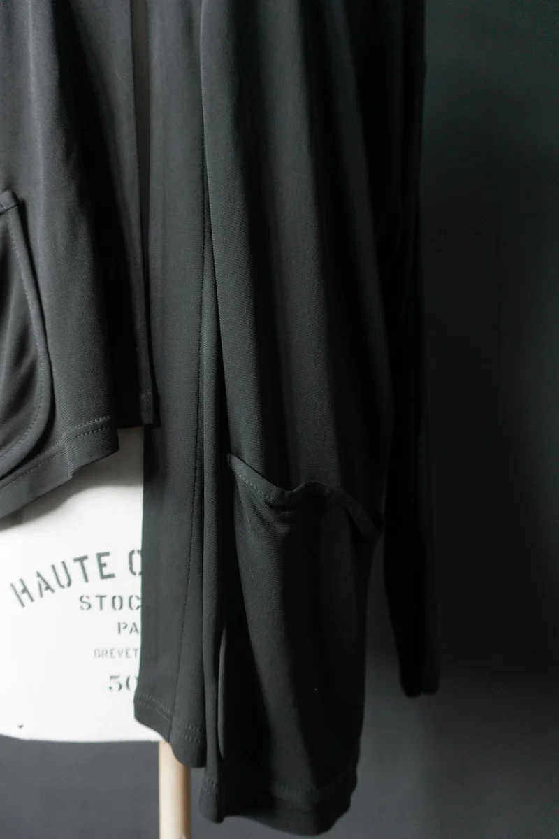 Vintage avantgarde Jacke mit fließender Silhouette, M–L