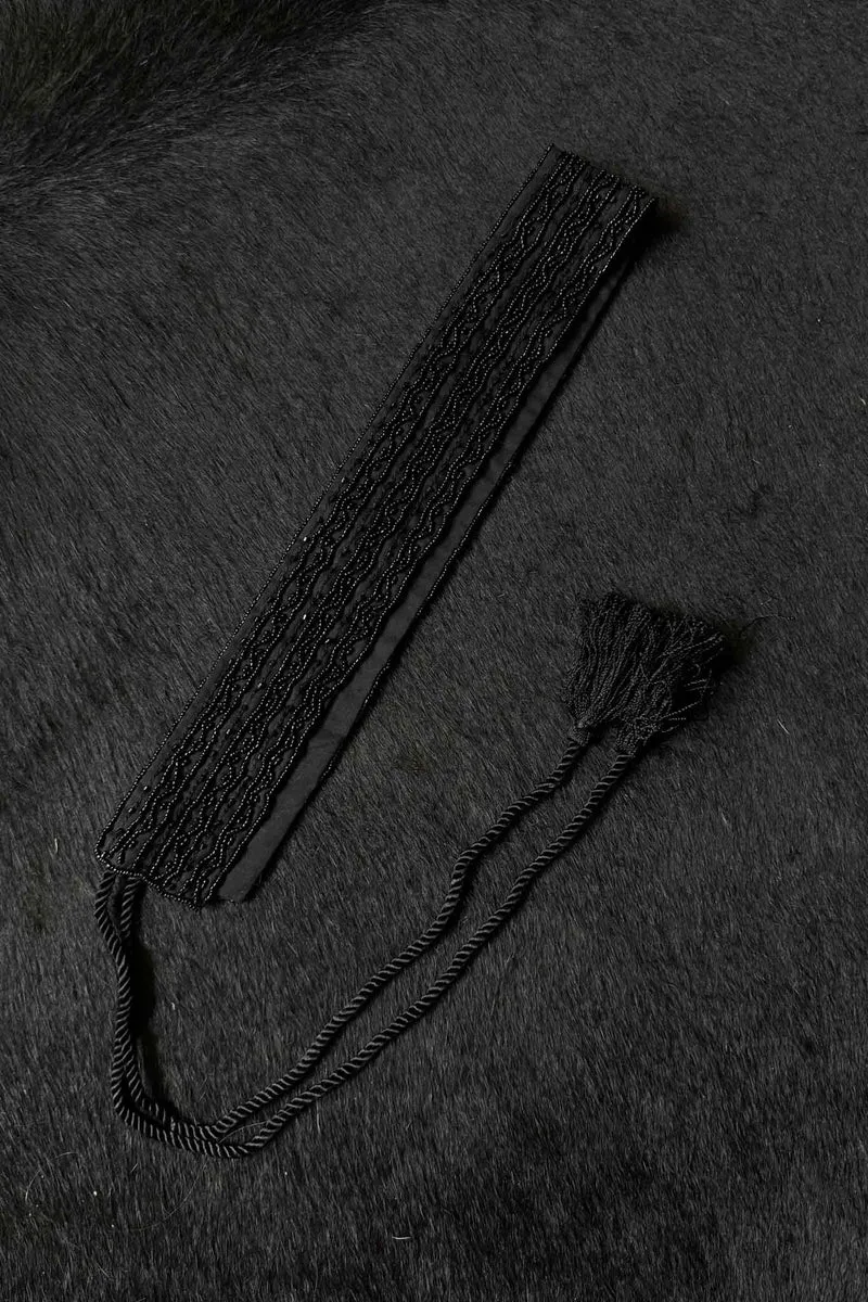 Vintage 90s Gürtel Perlen Wickelgürtel, S–M