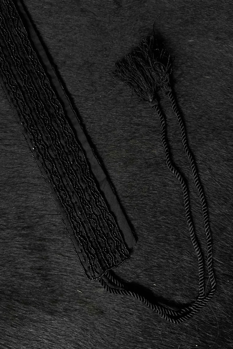 Vintage 90s Gürtel Perlen Wickelgürtel, S–M