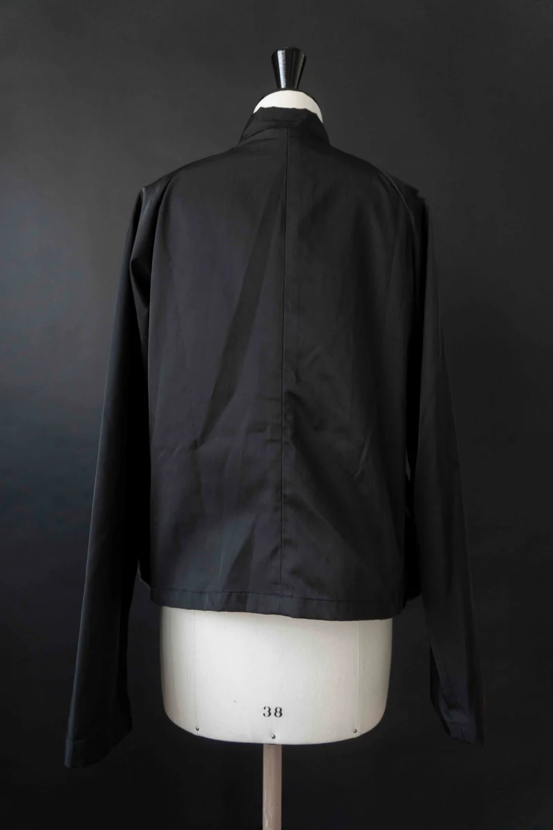 Rundholz Black Label Jacke schwarz – Avantgarde Techwear Zipper Jacket, L