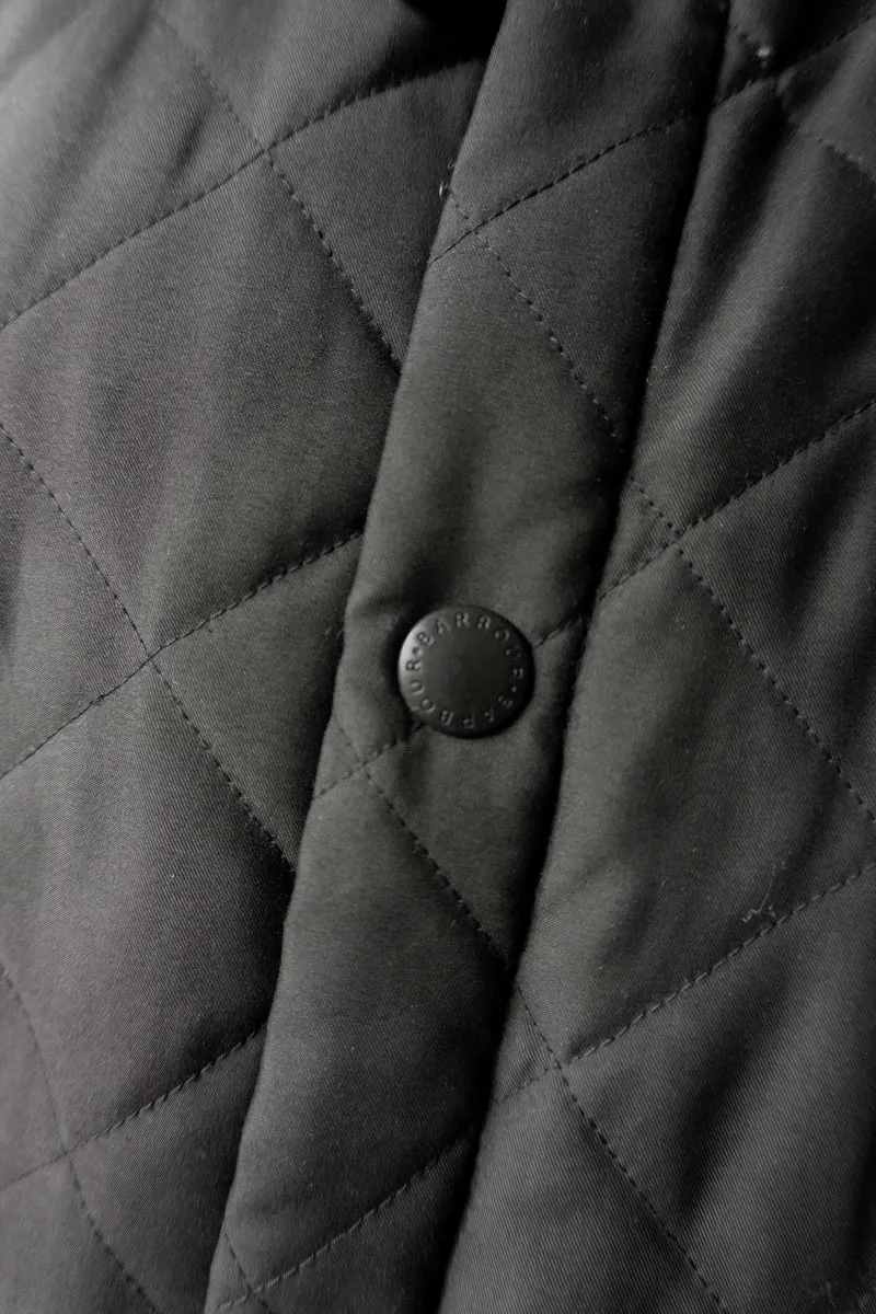 Barbour Steppjacke Eskdale schwarz – klassische Vintage Übergangsjacke, L