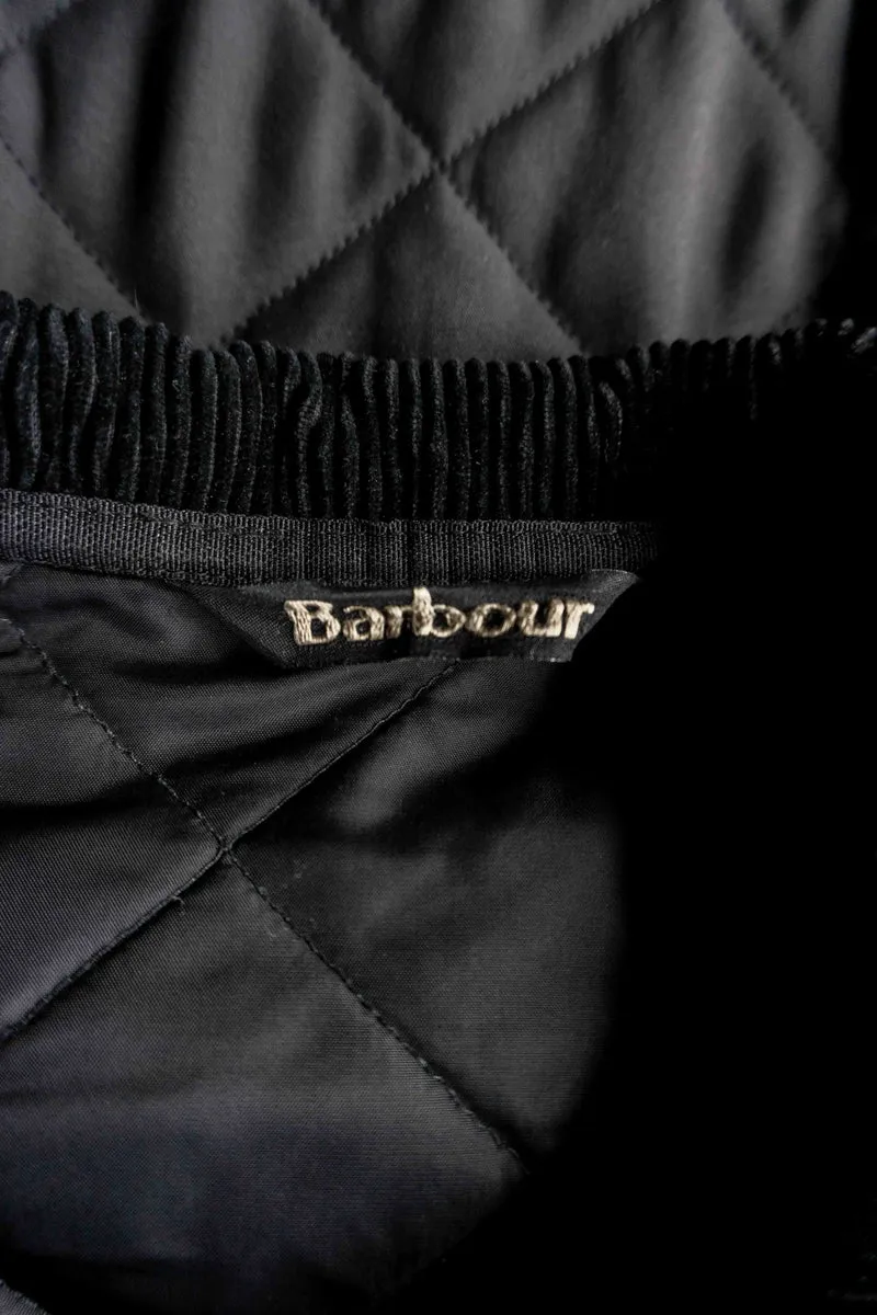 Barbour Steppjacke Eskdale schwarz – klassische Vintage Übergangsjacke, L