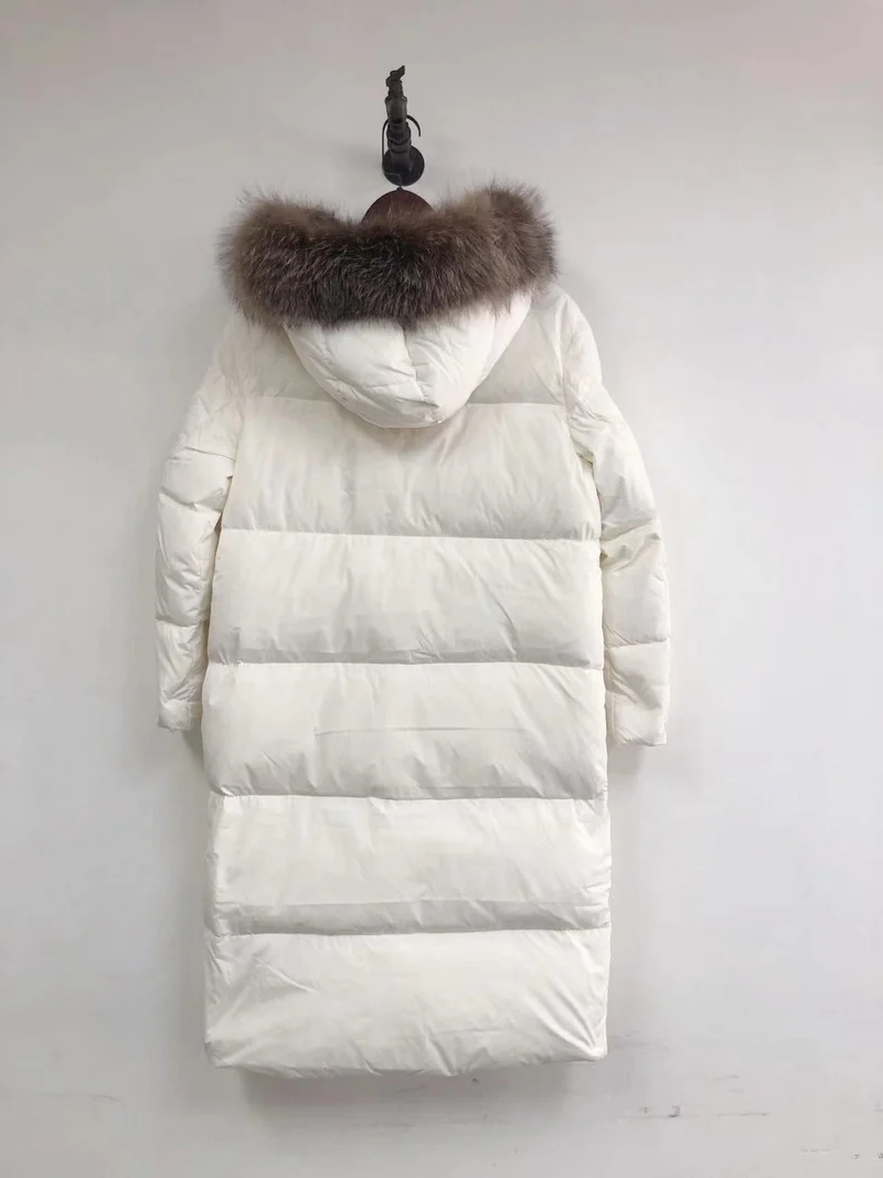 Long Winter Fur Hooded Coat