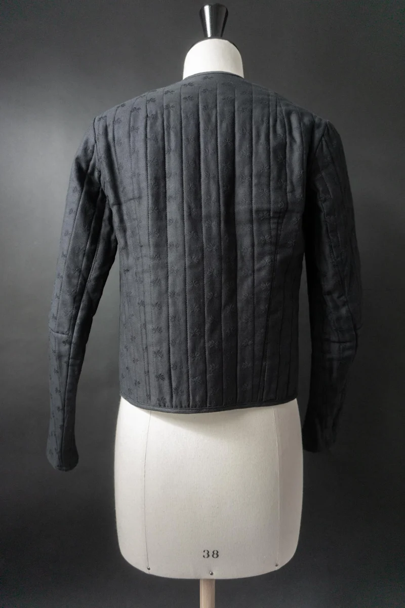 Vintage Steppjacke, Midnight, Jacquardstruktur, XS–S