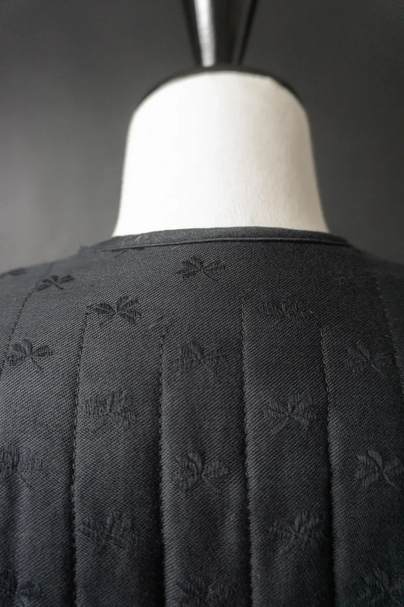 Vintage Steppjacke, Midnight, Jacquardstruktur, XS–S