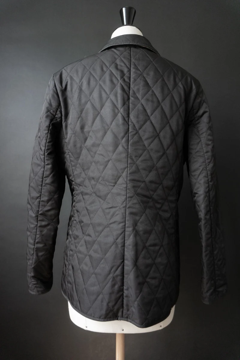 Vintage Burberry Steppjacke, Schwarz, S–M