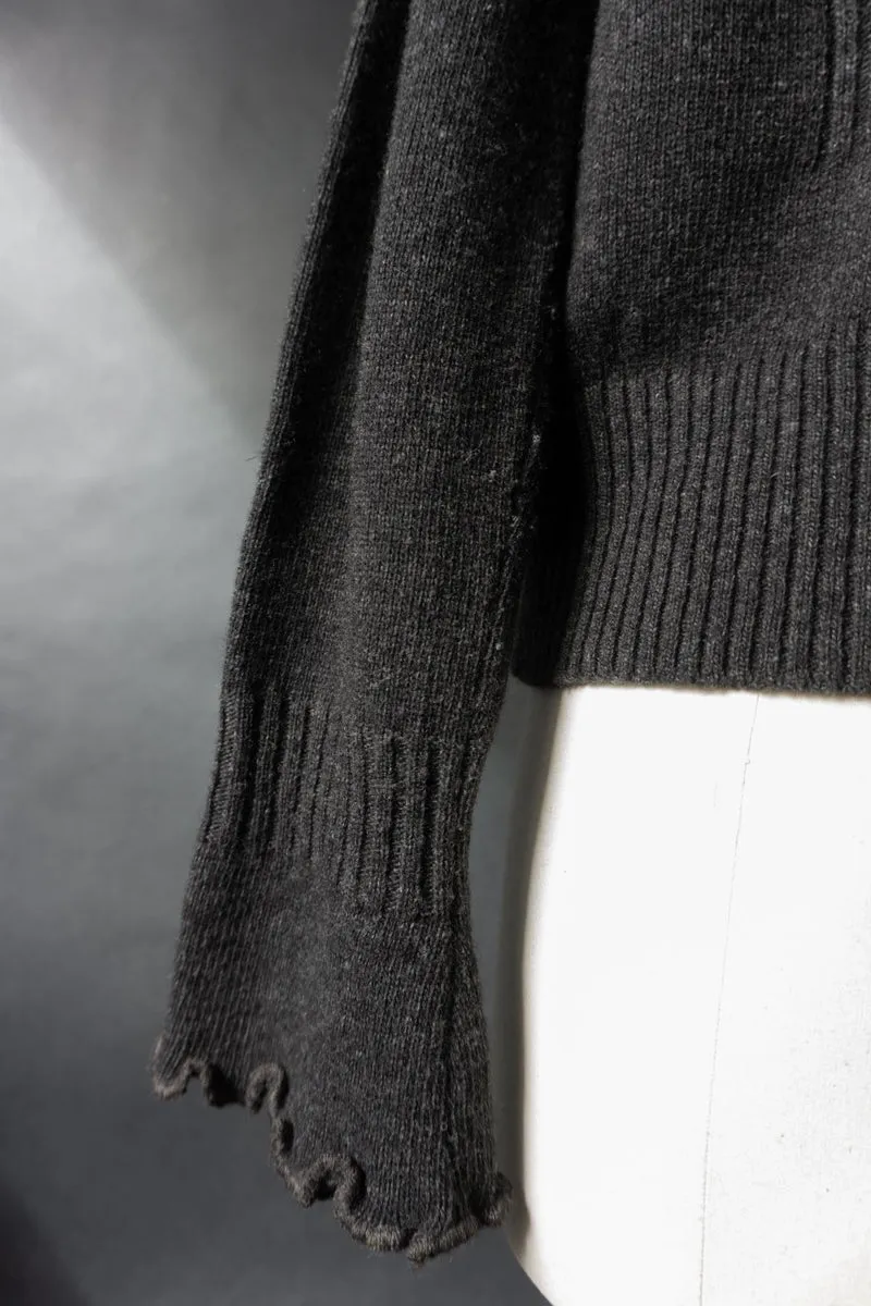 Vintage 90s witchy Cardigan, Wolle, S–M