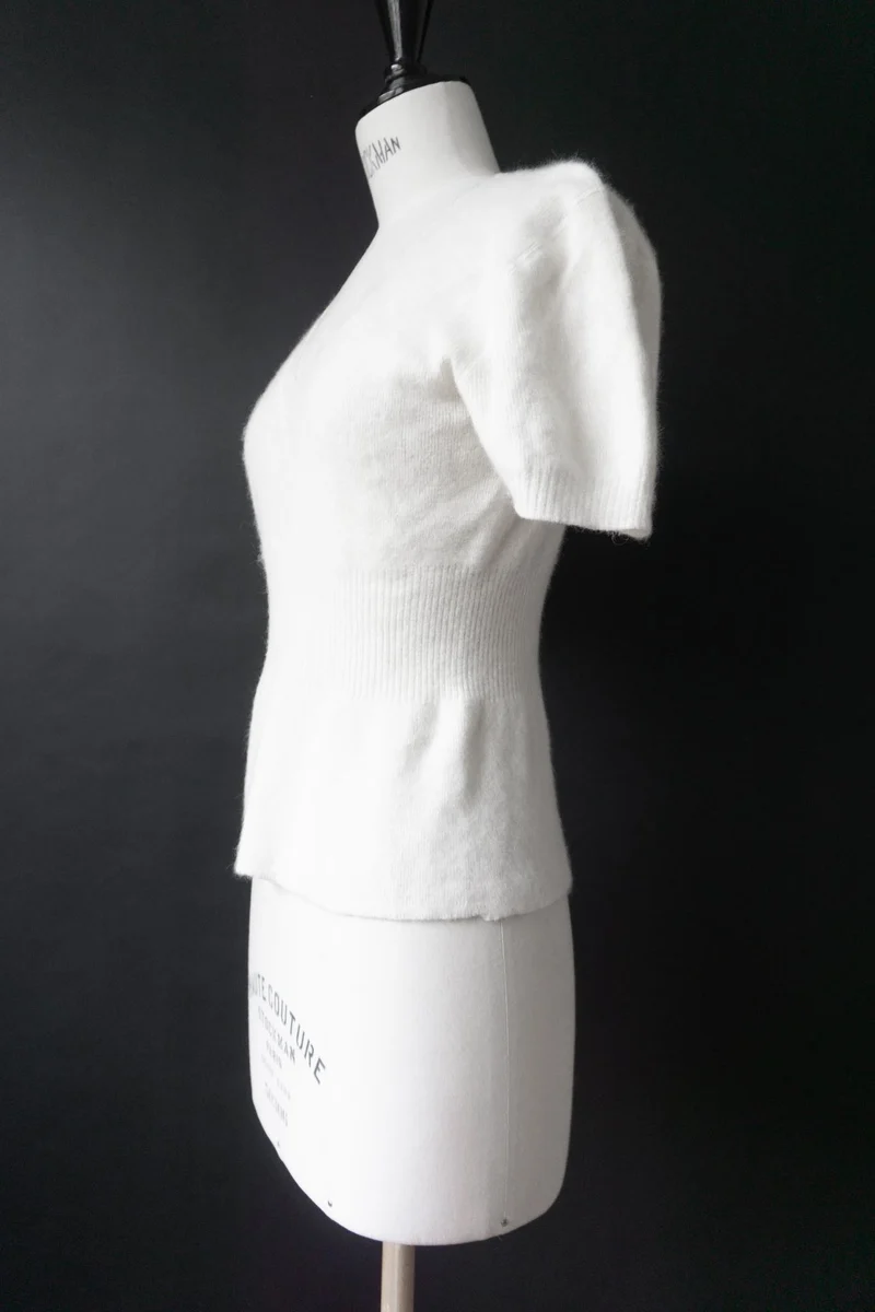 Vintage 80s Angora Pullover, XS–M