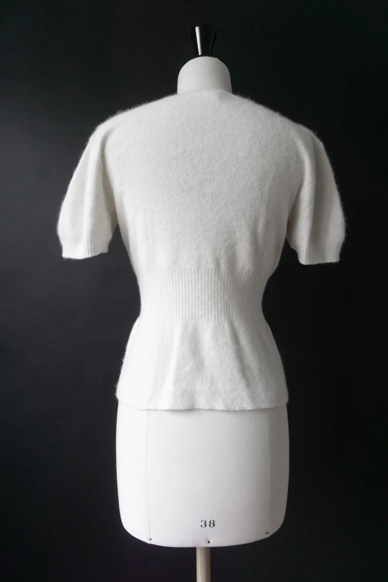 Vintage 80s Angora Pullover, XS–M