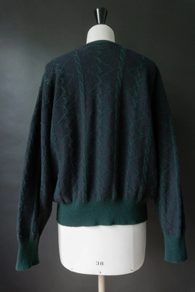 Vintage 80s Burberry Pullover, cropped, S–M