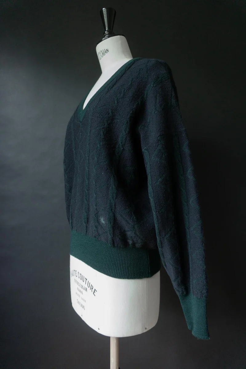 Vintage 80s Burberry Pullover, cropped, S–M
