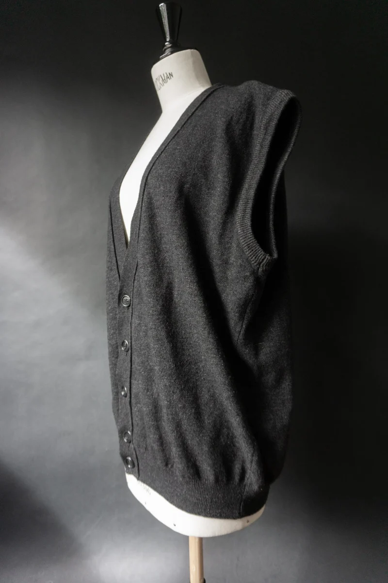 Vintage 90s Strickweste, Wolle, M–L