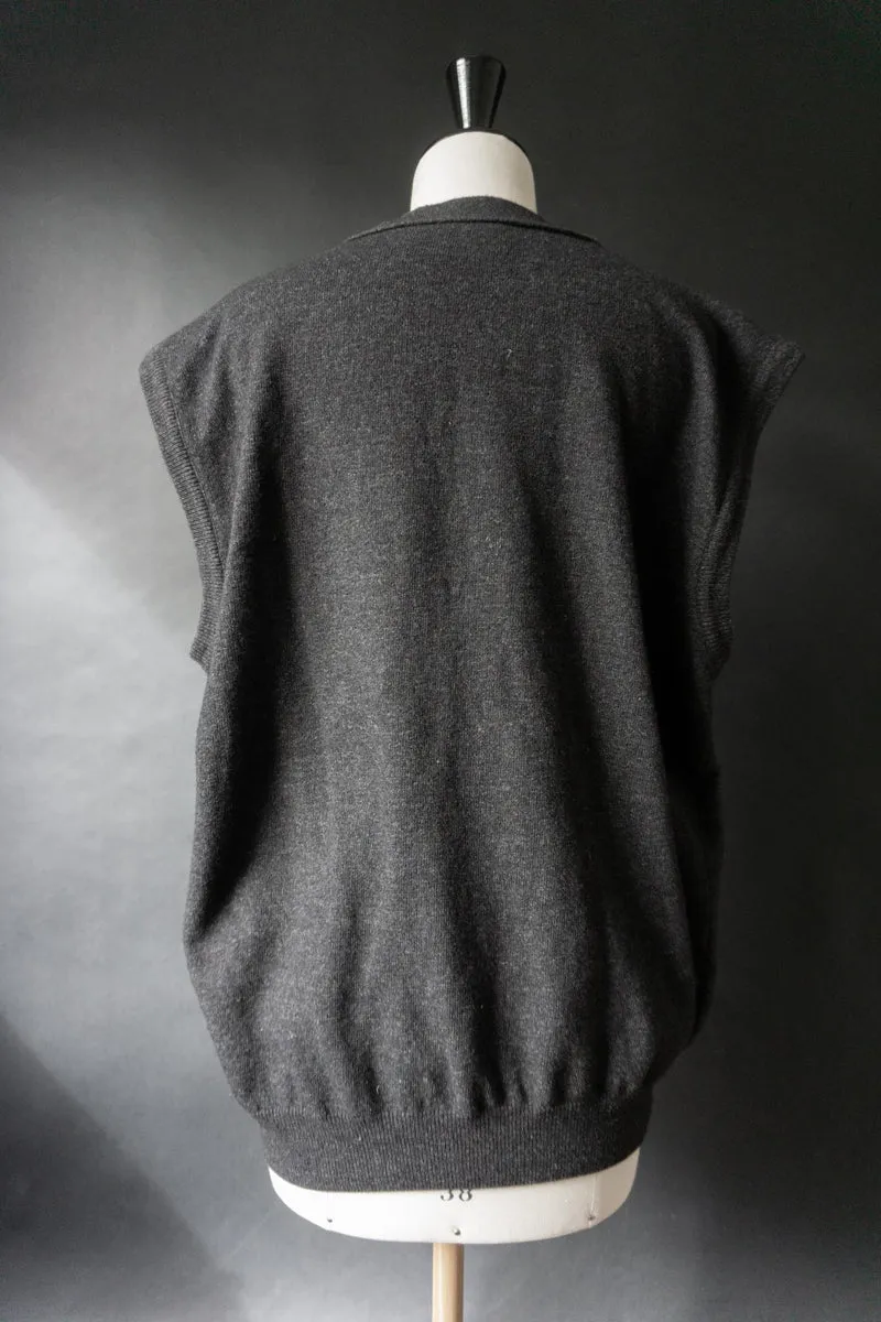 Vintage 90s Strickweste, Wolle, M–L