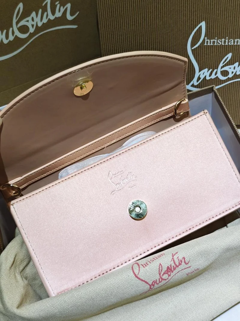 Pink Loub Clutch Bag