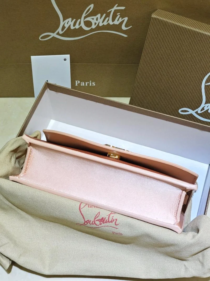 Pink Loub Clutch Bag
