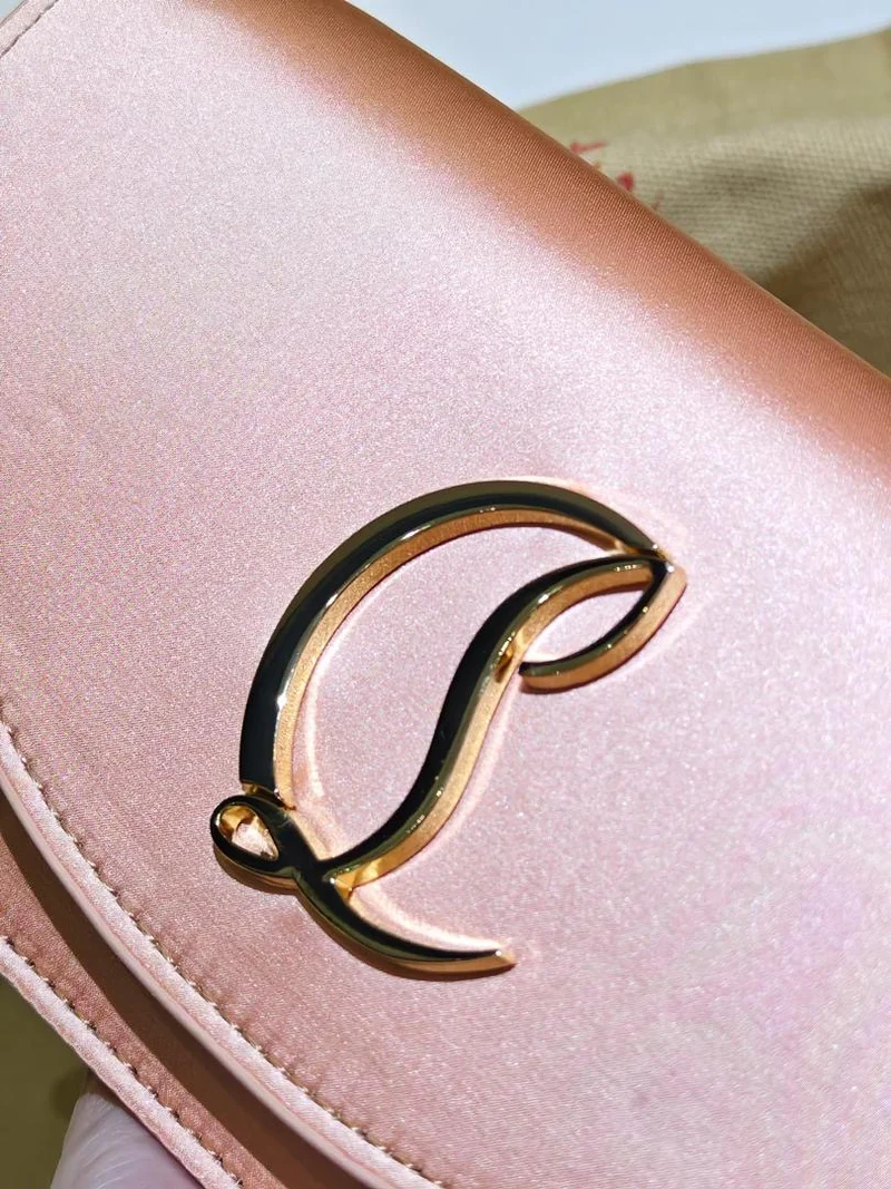Pink Loub Clutch Bag