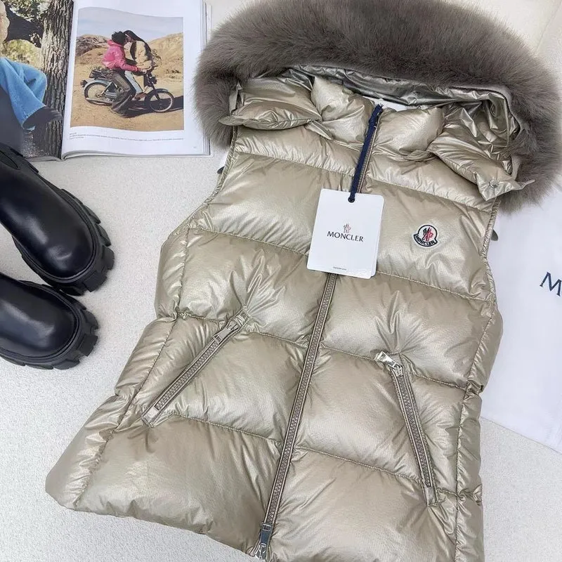 Fur Hooded Bodywarmer