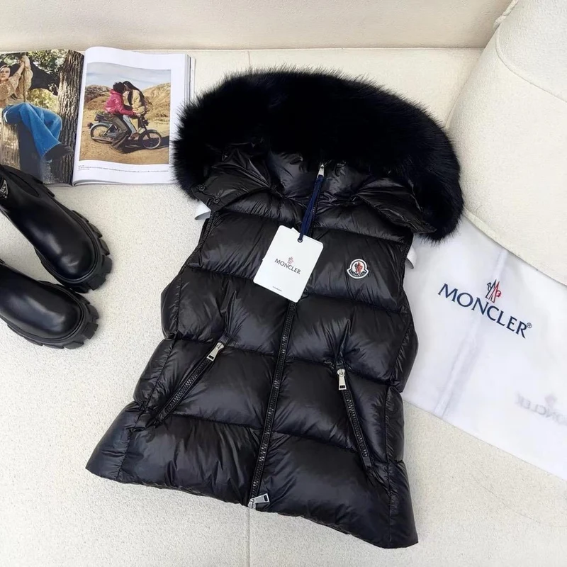 Fur Hooded Bodywarmer