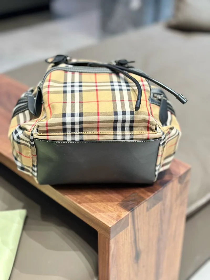 Checked Backpack