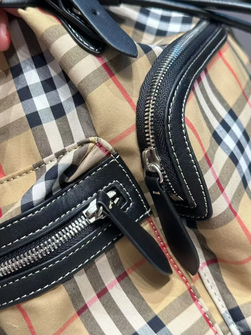 Checked Backpack