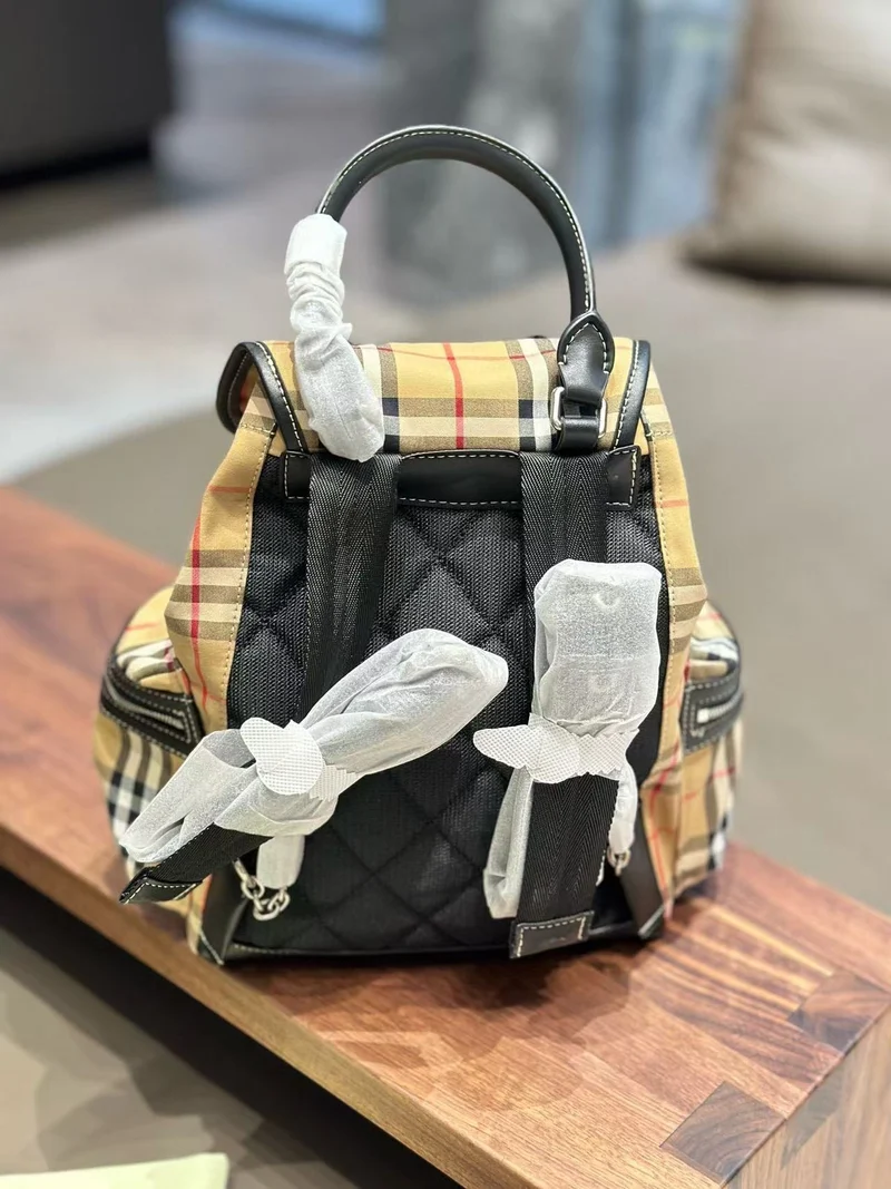 Checked Backpack