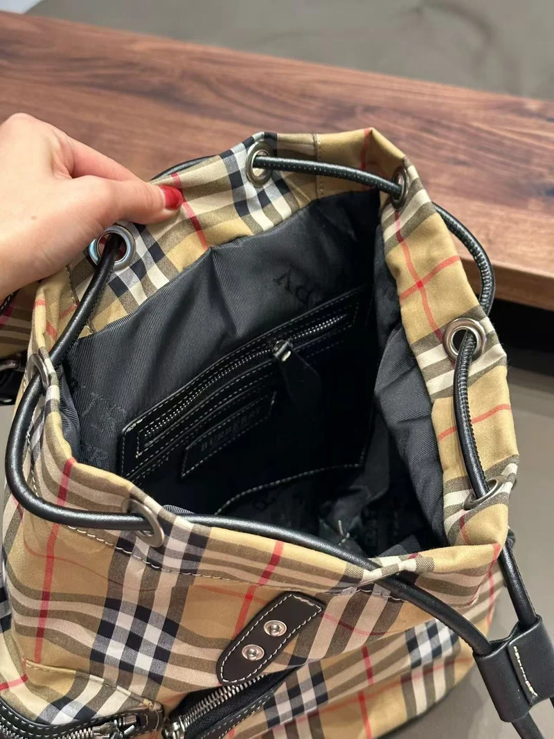Checked Backpack