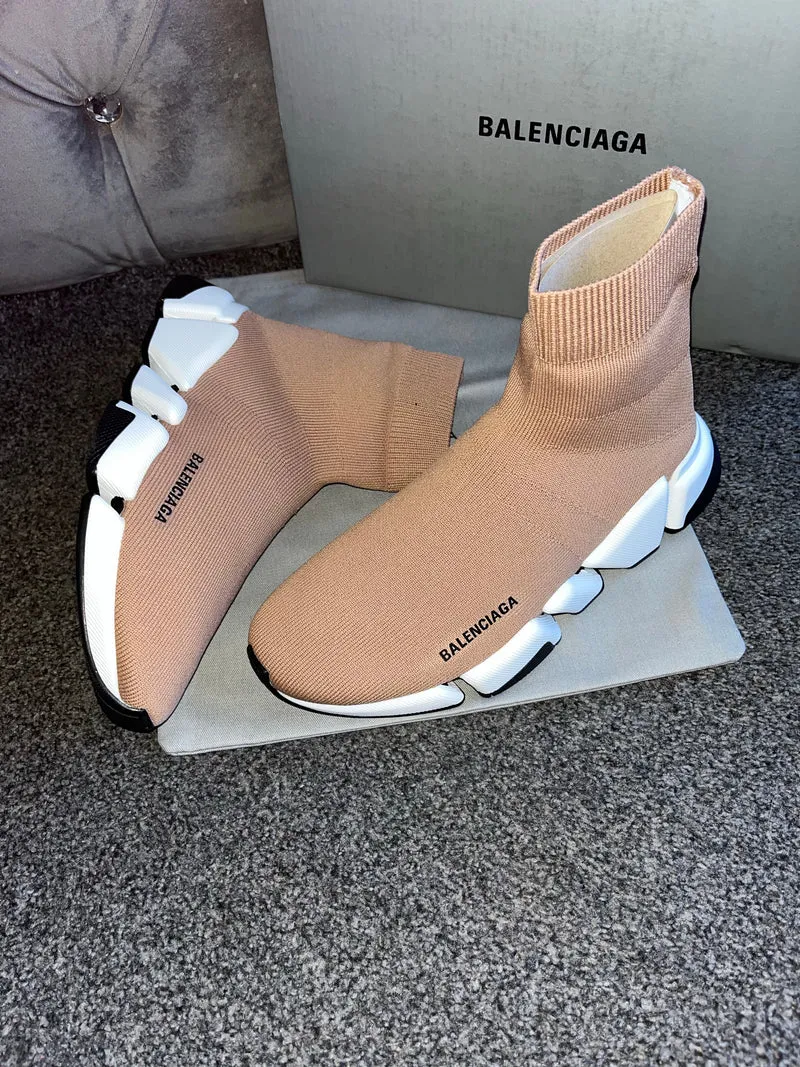 Tan Sock Trainers