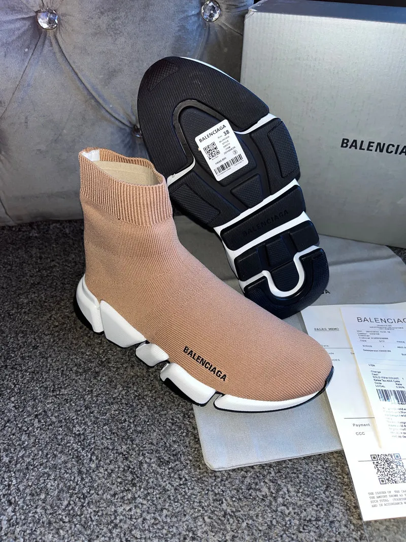 Tan Sock Trainers