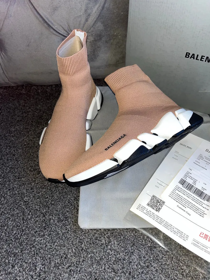 Tan Sock Trainers