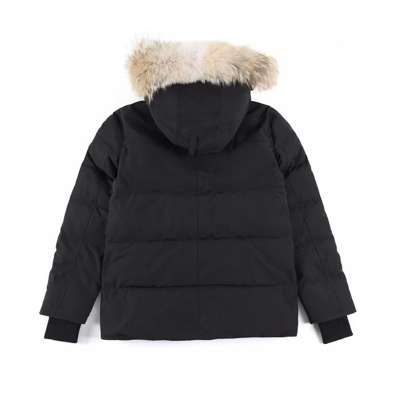 Black Fur Goose Coat