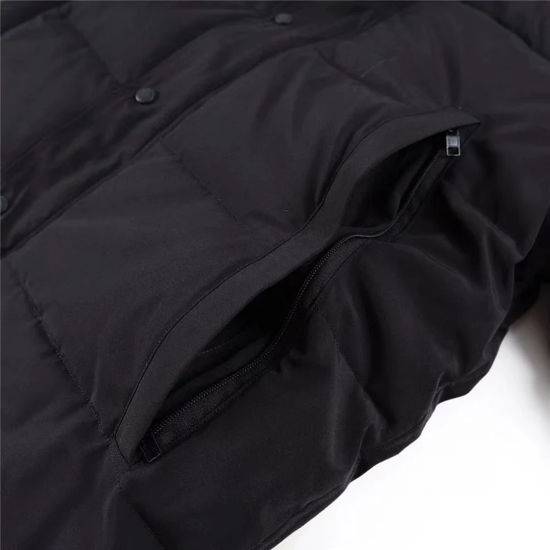 Black Fur Goose Coat