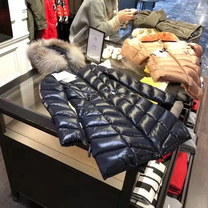 Shinny Fur Hooded Long Coat
