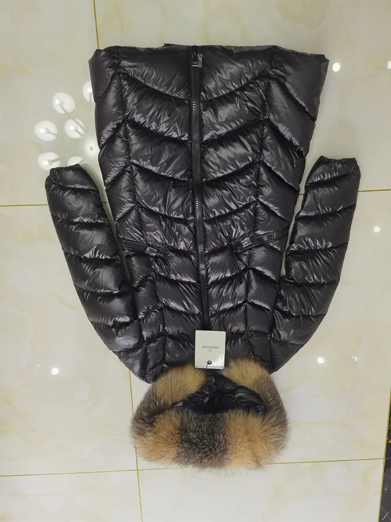 Shinny Fur Hooded Long Coat